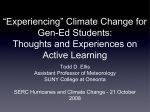 “Experiencing” Climate Change for Gen-Ed Students