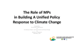 Presentation on Climate Change to Members of Parliament