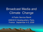 Broadcast Media and Climate Change