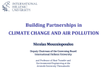 Building Partnerships in CLIMATE CHANGE AND AIR POLLUTION