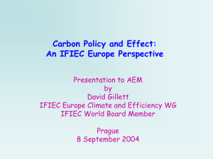 An IFIEC Europe Perspective - SVSE
