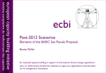 Post-2012 Scenarios - European Capacity Building Initiative