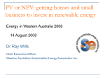 getting homes and small business to invest in renewable energy