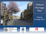 Oxford Heritage Plan - the Oxford Strategic Partnership