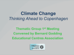 Climate Change Thinking Ahead to Copenhagen