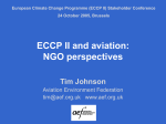 Tim Johnson, Aviation and Environment Federation