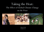 Effects of Climate Change on the Poor (Ashely Wells)