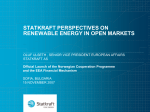 statkraft perspectives on renewable energy in open markets