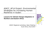 Environmental Strategies for Increasing Human Resilience in Sudan