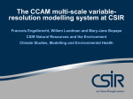 The CCAM multi-scale variable-resolution modelling system
