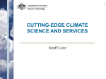 cutting-edge climate science and services