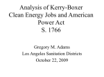 Analysis of Kerry-Boxer Clean Energy Jobs and American Power Act