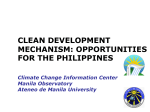 CDM opportunities for the Philippines