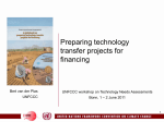 Preparing technology transfer projects for financing