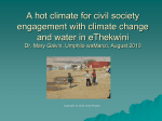 Climate change, water and Umphilo waManzi in eThekwini