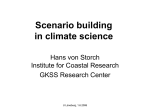Scenario building in climate science