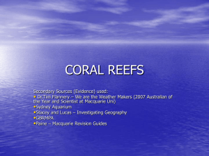 coral reefs - bankstowntafehsc