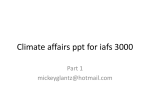 Climate affairs ppt for iafs 3000