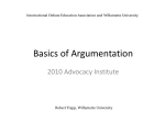 1_ArgumentBasics - Willamette University
