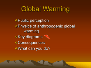 GEOL 1130 Global Warming