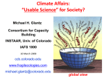 Climate Affairs: “Usable Science” for Society?