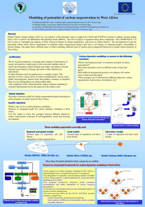 In the purpose of carbon dynamics modeling in West Africa, a