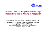 Towards Local Costing of Climate Change Impacts for Decision