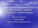 Climate Change: possible impacts on coastal systems