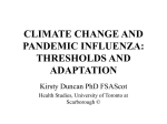 Duncan-Pandemic influenza - Tyndall°Centre for Climate