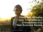 GREEN GROWTH – Inclusive JOBS