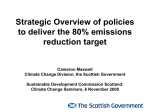 Strategic Overview of policies to deliver the 80% emissions