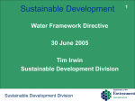 Sustainable Development Strategy A 20 year vision?