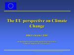 The EU perspective on Climate Change