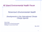 A well defined and reassuring response to potential health impacts