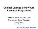 Climate Change Behaviours Research Programme