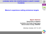 LEARNING WEEK FOR COMPREHENSIVE CLIMATE CHANGE