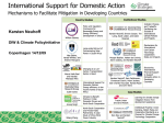 International Support for Domestic Climate Policies in