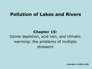 Pollution of Lakes and Rivers Chapter 15