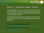 SoE 2011 - Atmosphere chapter overview