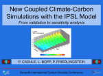 New Coupled Climate-carbon Simulations from the