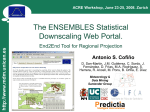 ENSEMBLES statistical downscaling portal