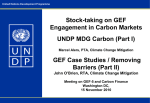 UNDP`s - Global Environment Facility