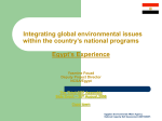 Egypt`s experience (Presentation at Third GEF Assembly