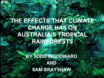 the effect`s that climate change has on australias
