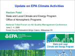 Neelam Patel EPA Climate Updates Tribal Air Forum 6 4 2009