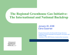 The Regional Greeenhouse Gas Initiative: The National Setting