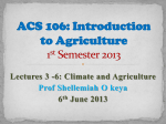ACS 106:Introduction to Agriculture November 2010