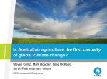 Is Australian agriculture the first casualty of