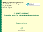 Scientific background of climate negotiations
