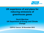 Meeting the UK`s carbon budgets